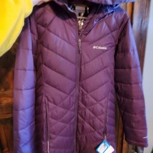 Columbia midweight Heavenly long hooded jacket